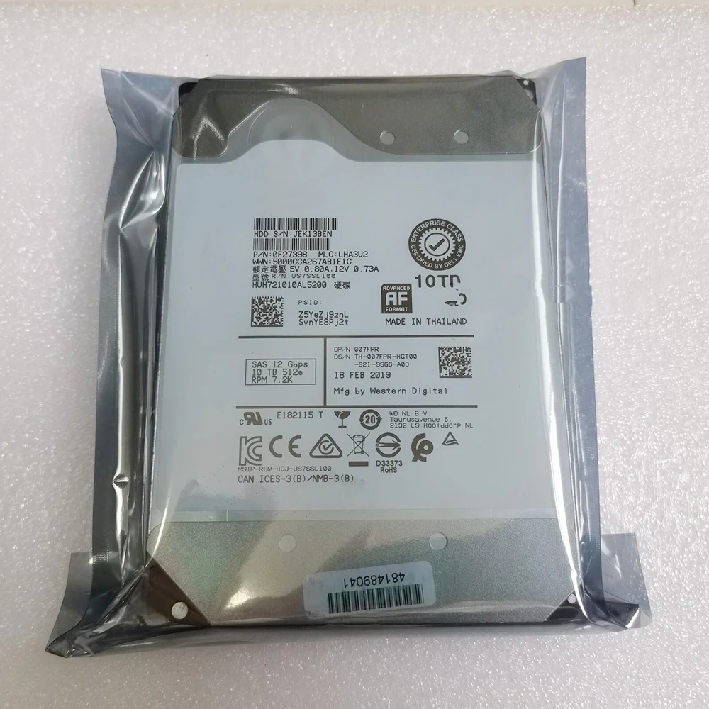 10TB For DELL 07FPR 7FPR SAS 7.2K 12G Hard Drive 3.5 Inch
10TB For DELL 07FPR 7FPR SAS 7.2K 12G Hard Drive 3.5 Inch
