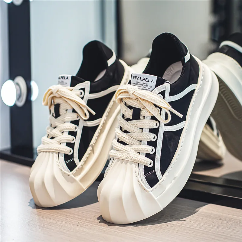 2023 Black Men Canvas Shoes Spring Fashion Designer Platform Sneakers Vulcanized Sports Casual Mens Shoe Non-Slip Zapatos Hombre
2023 Black Men Canvas Shoes Spring Fashion Designer Platform Sneakers Vulcanized Sports Casual Mens Shoe Non-Slip Zapatos Hombre