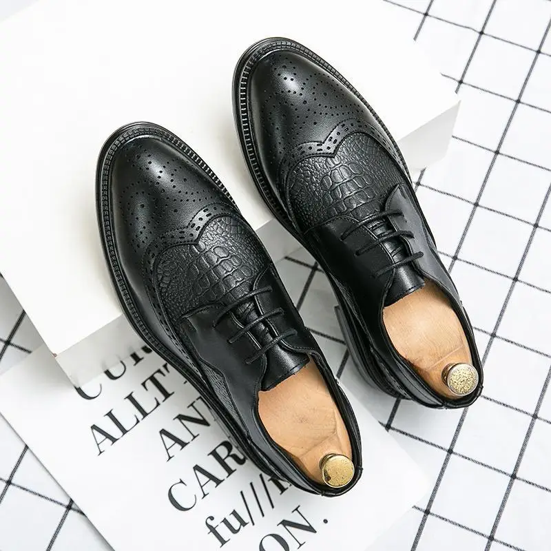 Leather Shoes Men's Formal Wear Business Summer Breathable Men's Casual 2023 New Trendy Commuter Best Man Groom Wedding Shoes
Leather Shoes Men's Formal Wear Business Summer Breathable Men's Casual 2023 New Trendy Commuter Best Man Groom Wedding Shoes