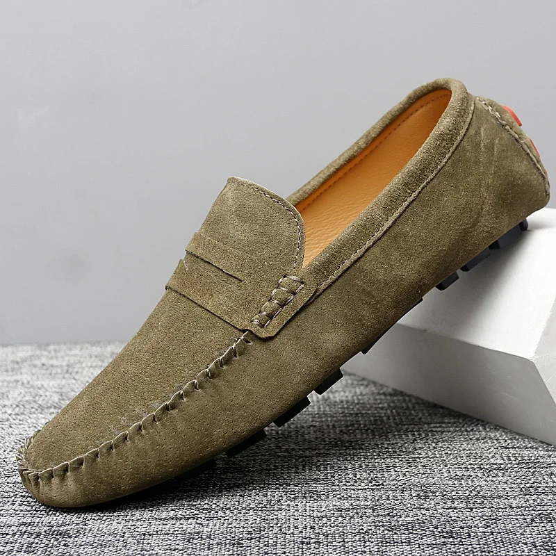 Casual Men's Shoes Handmade Genuine Leather Suede Mens Loafers Shoes Comfortable Big Size 38-47 Moccasins Fashion Driving Flats
Casual Men's Shoes Handmade Genuine Leather Suede Mens Loafers Shoes Comfortable Big Size 38-47 Moccasins Fashion Driving Flats