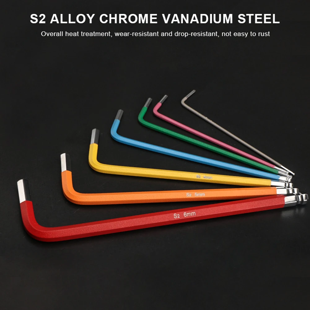 Bicycle Hex Wrench Set 1.5 To 6mm Professional L-Shaped Spanner Multi-function Bike Repair Tools Cycling Parts
Bicycle Hex Wrench Set 1.5 To 6mm Professional L-Shaped Spanner Multi-function Bike Repair Tools Cycling Parts