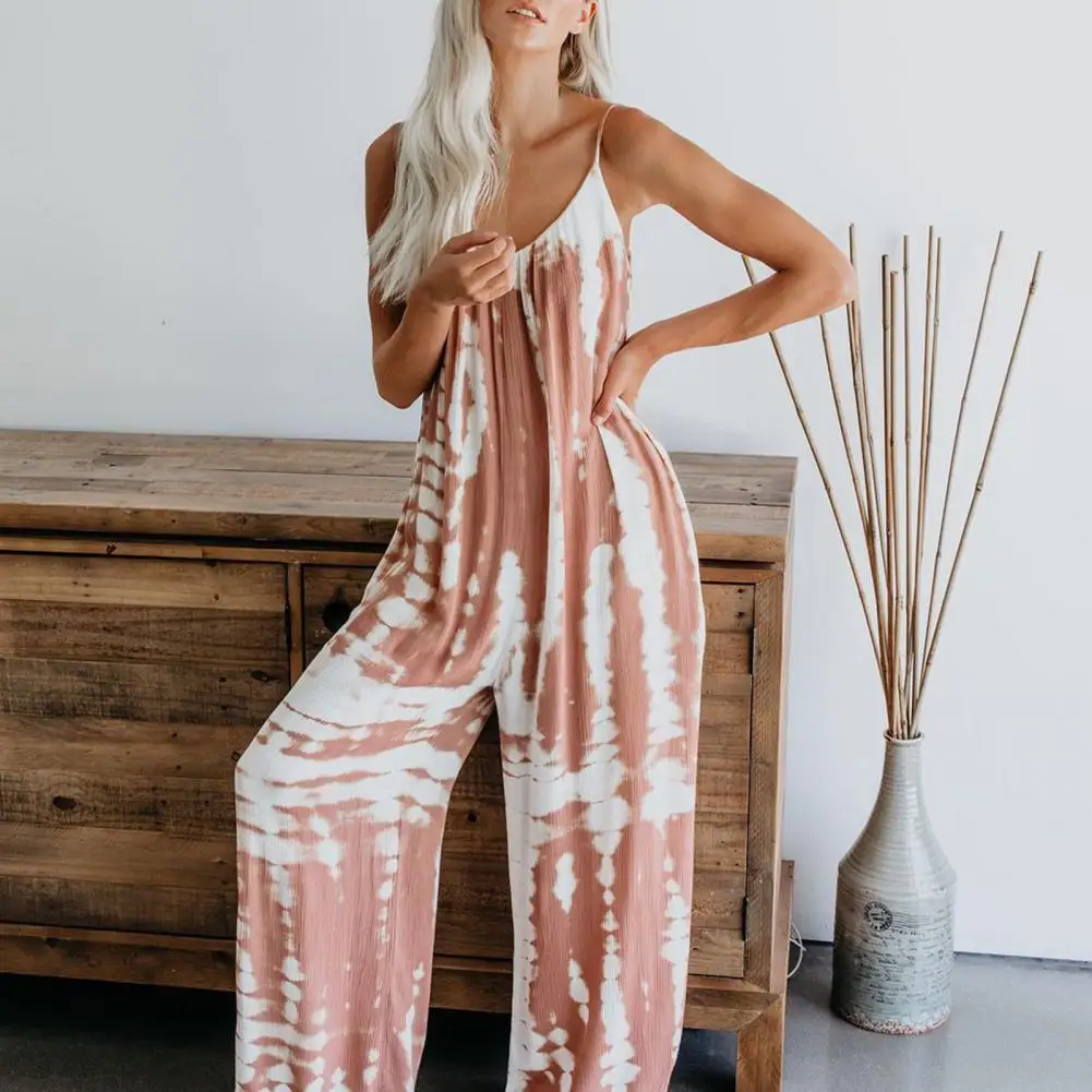 Summer Romper Sleeveless Loose Oversized Print Contrast Colors Low-cut Casual Backless Spaghetti Strap Lady Jumpsuit Monos Mujer
Summer Romper Sleeveless Loose Oversized Print Contrast Colors Low-cut Casual Backless Spaghetti Strap Lady Jumpsuit Monos Mujer