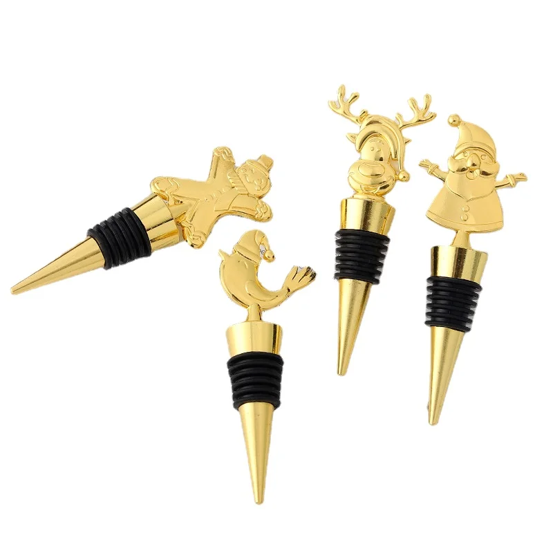 Santa Claus Christmas Wine Bottle Stopper gingerbread Man christmas Elk Gold Bottle Stopper Sealer Wine Bar Accessories Gift
Santa Claus Christmas Wine Bottle Stopper gingerbread Man christmas Elk Gold Bottle Stopper Sealer Wine Bar Accessories Gift