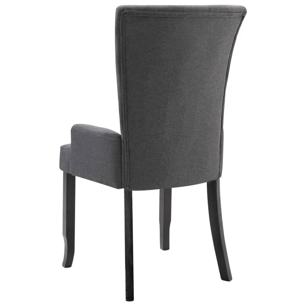 Kitchen Dining Chairs Mid Century Chair Modern for Dining Room Decor with Armrests Dark Grey Fabric
Kitchen Dining Chairs Mid Century Chair Modern for Dining Room Decor with Armrests Dark Grey Fabric
