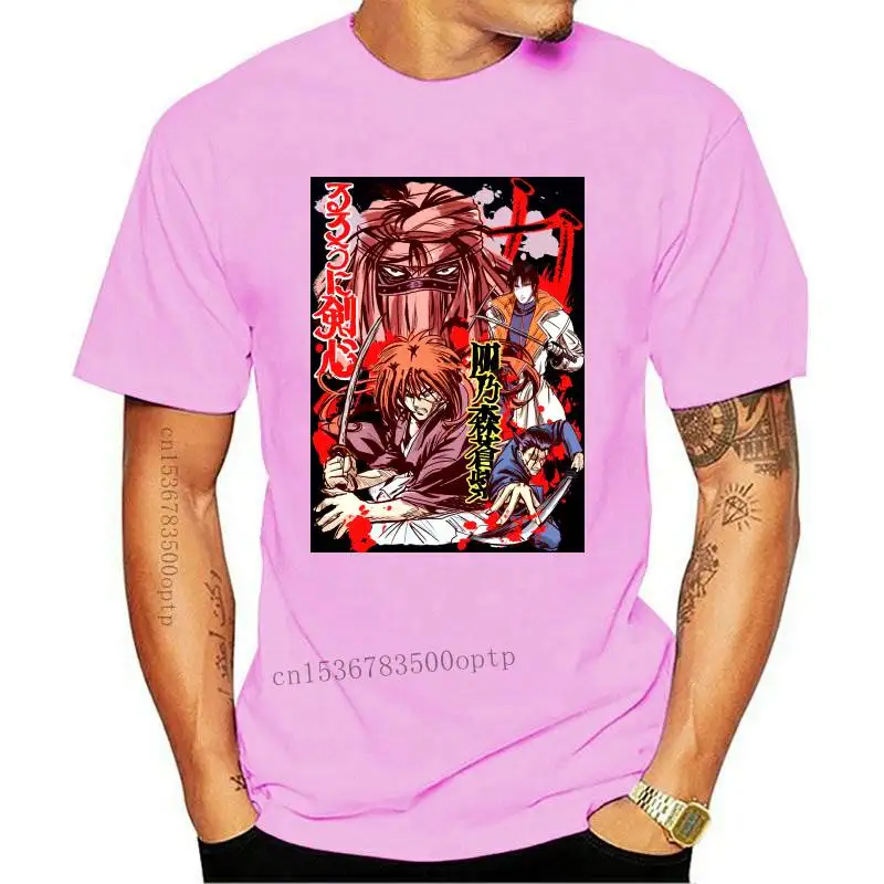 Новинка, модная мужская футболка Rurouni Kenshin из 100% хлопка, Графические Топы большого размера 
Новинка, модная мужская футболка Rurouni Kenshin из 100% хлопка, Графические Топы большого размера