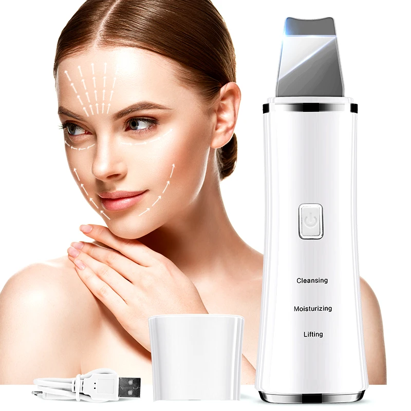 Ультразвуковой скребок для кожи, инструмент для глубокой чистки кожи лица 
Ультразвуковой скребок для кожи, инструмент для глубокой чистки кожи лица