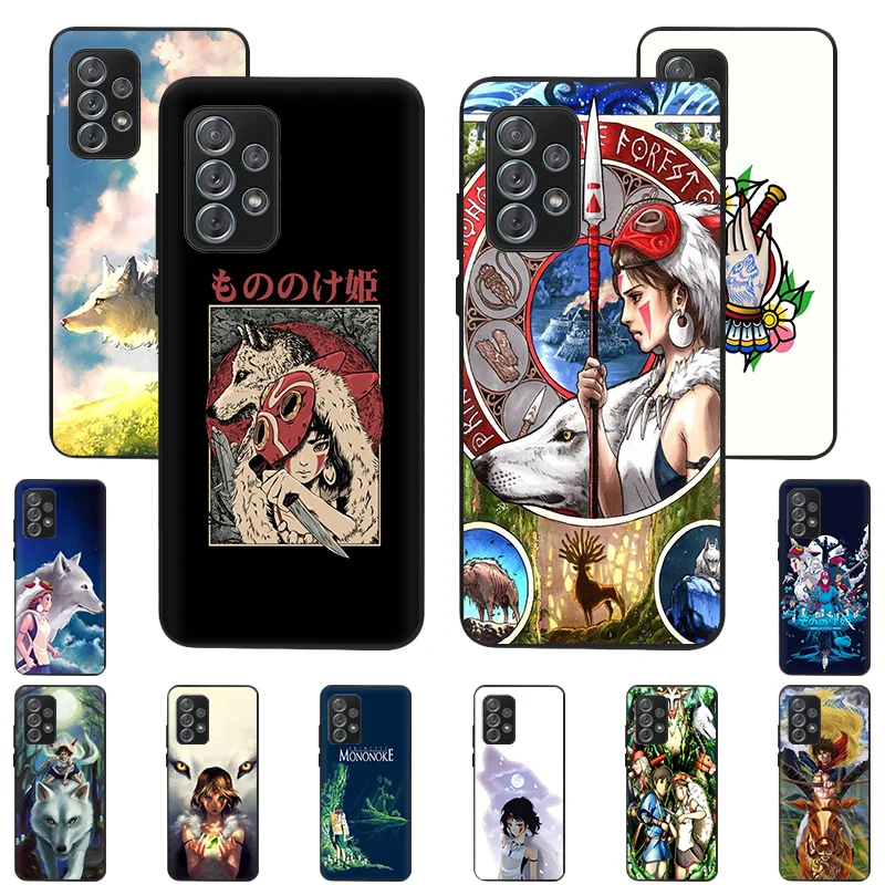 

Princess Mononoke Phone Case for Samsung Galaxy A72 A52 A32 A51 5G A50 A70 A71 A22 A21S A31 A40 A41 A11 A12 A20E A42 A7 A9 Cover