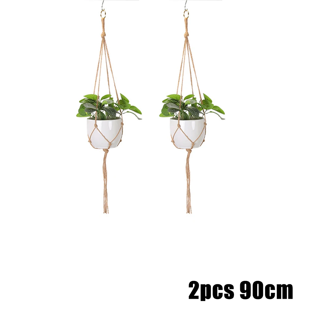 2pcs Hanger Rope Hanging Plant Holder 35.4/41.3/47.2in Jute Cotton Flower Pot Hanging Plant Holders Plant Hanging Basket Decor
2pcs Hanger Rope Hanging Plant Holder 35.4/41.3/47.2in Jute Cotton Flower Pot Hanging Plant Holders Plant Hanging Basket Decor