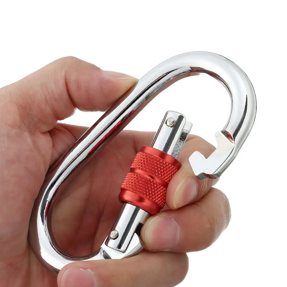 20/25KN Professional Oval Shape Safety Carabiner Aluminum Spring Key Hooks Climbing Security Master Lock Outdoor Hiking Tool
20/25KN Professional Oval Shape Safety Carabiner Aluminum Spring Key Hooks Climbing Security Master Lock Outdoor Hiking Tool