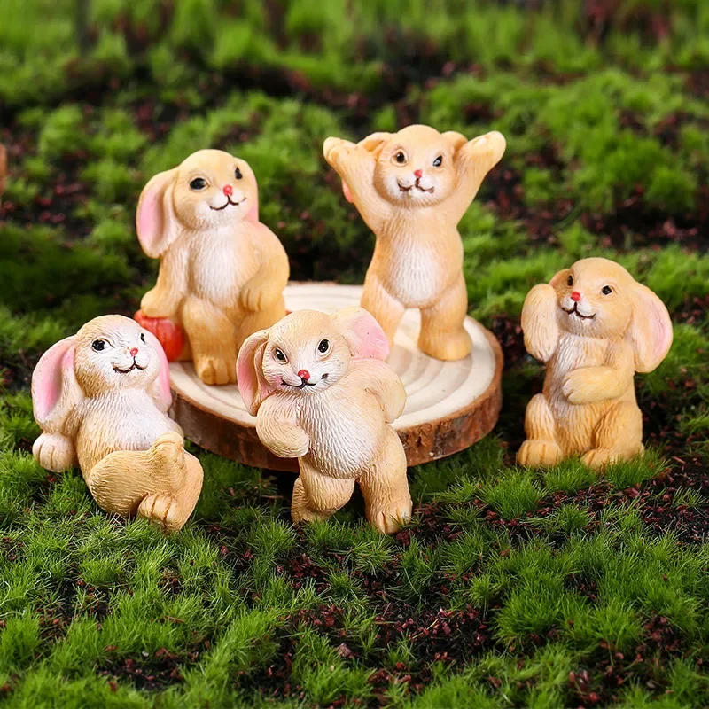 Resin Rabbit Ornament Landscape Model Figurines Desktop Decor Miniatures Hedgehog Mushroom Potted Flower Fairy Garden Decor
Resin Rabbit Ornament Landscape Model Figurines Desktop Decor Miniatures Hedgehog Mushroom Potted Flower Fairy Garden Decor