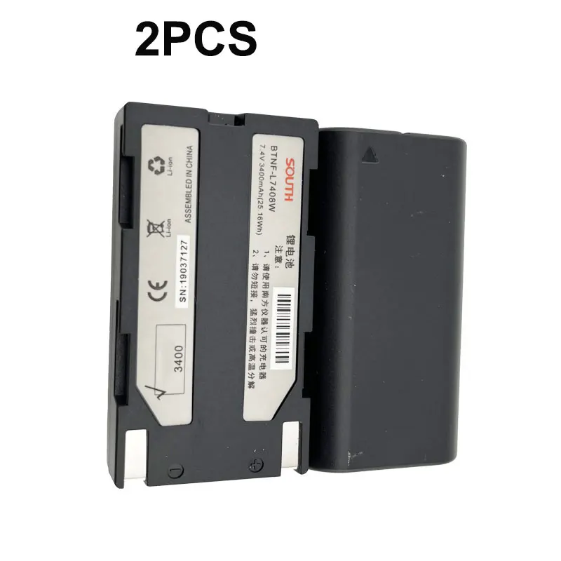 2 шт. GPS RTK 7,4 В 3400 мАч BTNF-L7408W аккумулятор для South 9600 S82 серии GPS S82 S86 S82T S86T GNSS геодезические инструменты
2 шт. GPS RTK 7,4 В 3400 мАч BTNF-L7408W аккумулятор для South 9600 S82 серии GPS S82 S86 S82T S86T GNSS геодезические инструменты