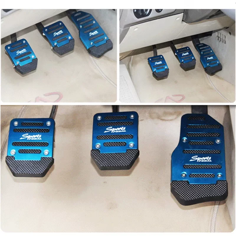 Aluminum Manual Transmission 3pcs Non-Slip Car Pedal Cover Brake Gas Pad Set Kit Pedali Red/Blue/Silver Car-Styling
Aluminum Manual Transmission 3pcs Non-Slip Car Pedal Cover Brake Gas Pad Set Kit Pedali Red/Blue/Silver Car-Styling