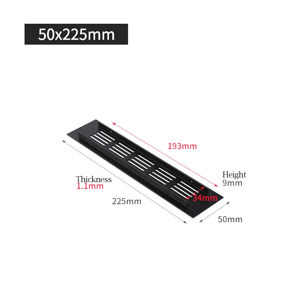 Accessories New Parts Air Vent Grille Replacement Ventilation Cover 50*150-400mm For Cupboard Multi-functional
Accessories New Parts Air Vent Grille Replacement Ventilation Cover 50*150-400mm For Cupboard Multi-functional