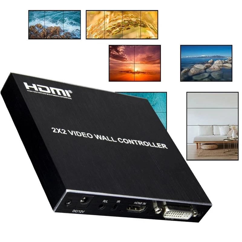 2022 TV Wall Controller rocessor Splicer 1x2 2x2 1080P 60Hz HDMI Multi video screen processor video switcher splicer 180° Flip
2022 TV Wall Controller rocessor Splicer 1x2 2x2 1080P 60Hz HDMI Multi video screen processor video switcher splicer 180° Flip
