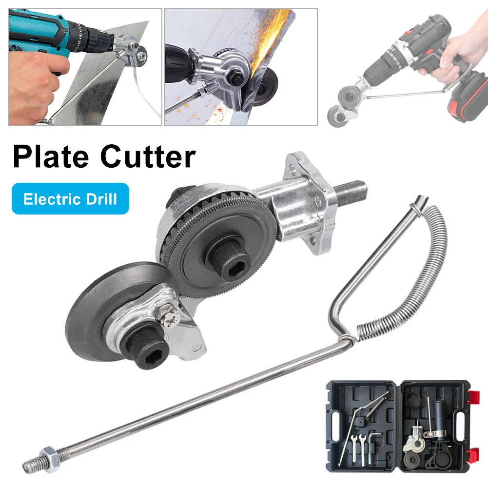 Electric Drill Plate Cutter Attachment Metal Sheet Cutter Sawing Machines Free Cutting Tool Nibbler Sheet Metal Cut Power Tools
Electric Drill Plate Cutter Attachment Metal Sheet Cutter Sawing Machines Free Cutting Tool Nibbler Sheet Metal Cut Power Tools