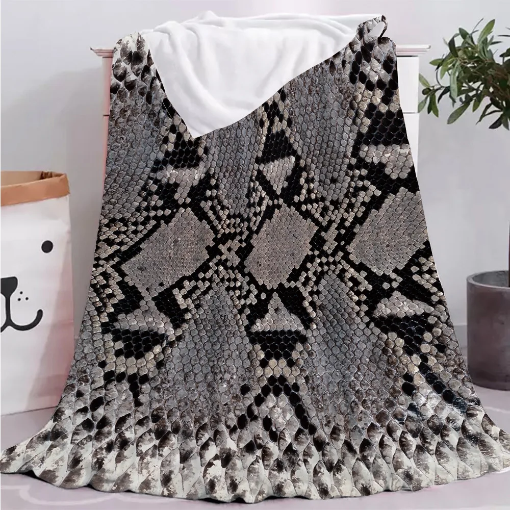 Python Snake Skin Pattern Fleece Blanket Super Soft Cozy Flannel Animal Fur Print for Bed Sofa Throw Blanket Bedspread King Size
Python Snake Skin Pattern Fleece Blanket Super Soft Cozy Flannel Animal Fur Print for Bed Sofa Throw Blanket Bedspread King Size