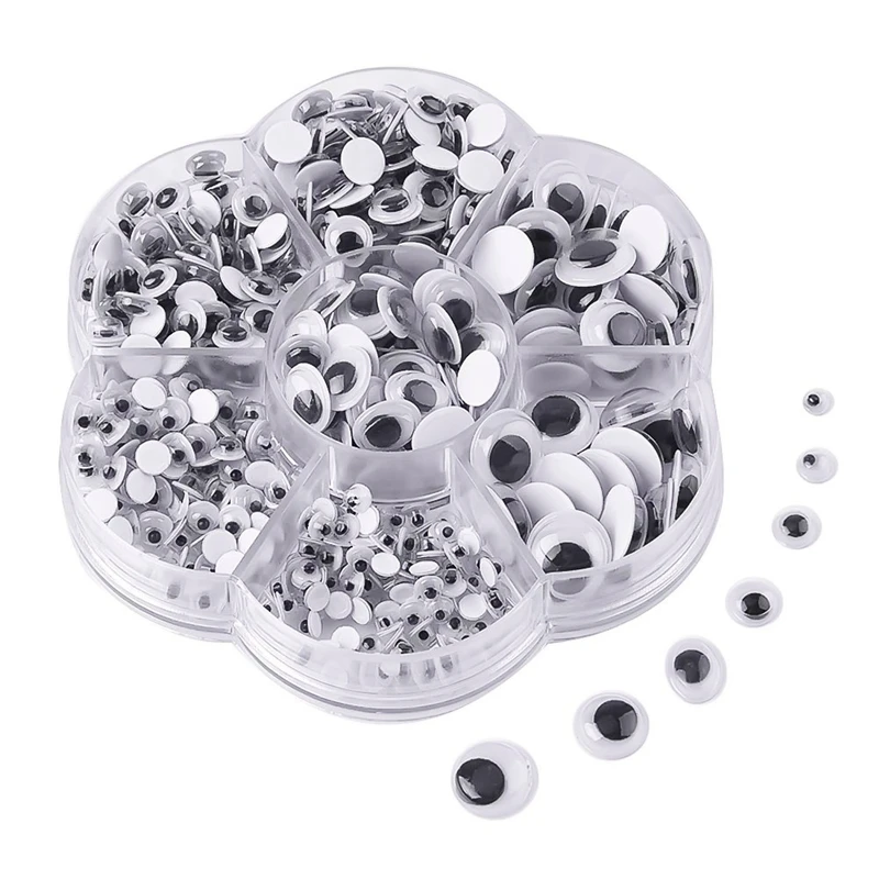 500 Pieces Mixed Wiggle Eyes Self - Adhesive DIY Scrapbooking Crafts Toy Accessories (Assorted Sizes)
500 Pieces Mixed Wiggle Eyes Self - Adhesive DIY Scrapbooking Crafts Toy Accessories (Assorted Sizes)