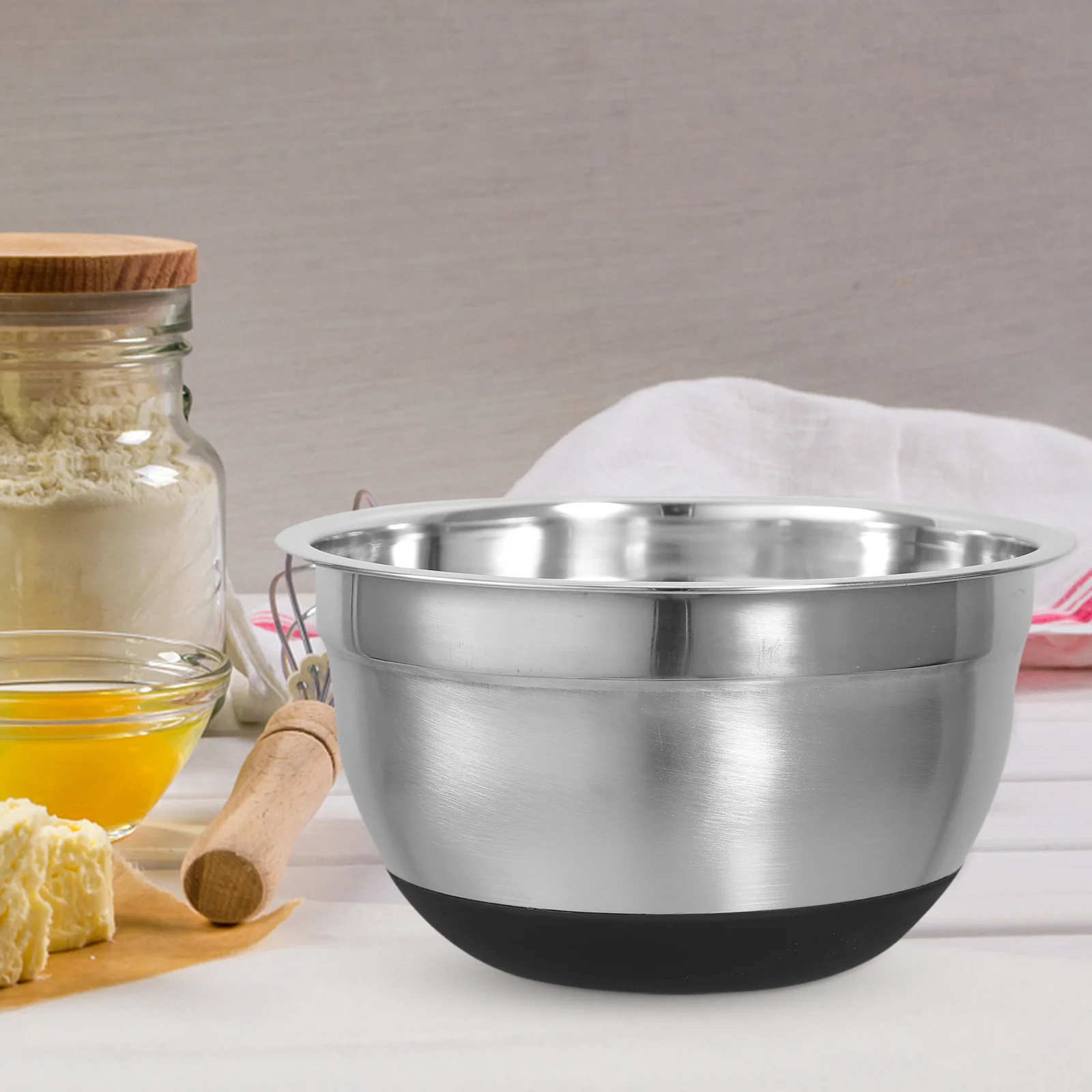 Kitchen Mixing Silicone Bottom Bowl Egg Dough Mixing Bowl Salad Bowl Stainless Steel Bowl
Kitchen Mixing Silicone Bottom Bowl Egg Dough Mixing Bowl Salad Bowl Stainless Steel Bowl