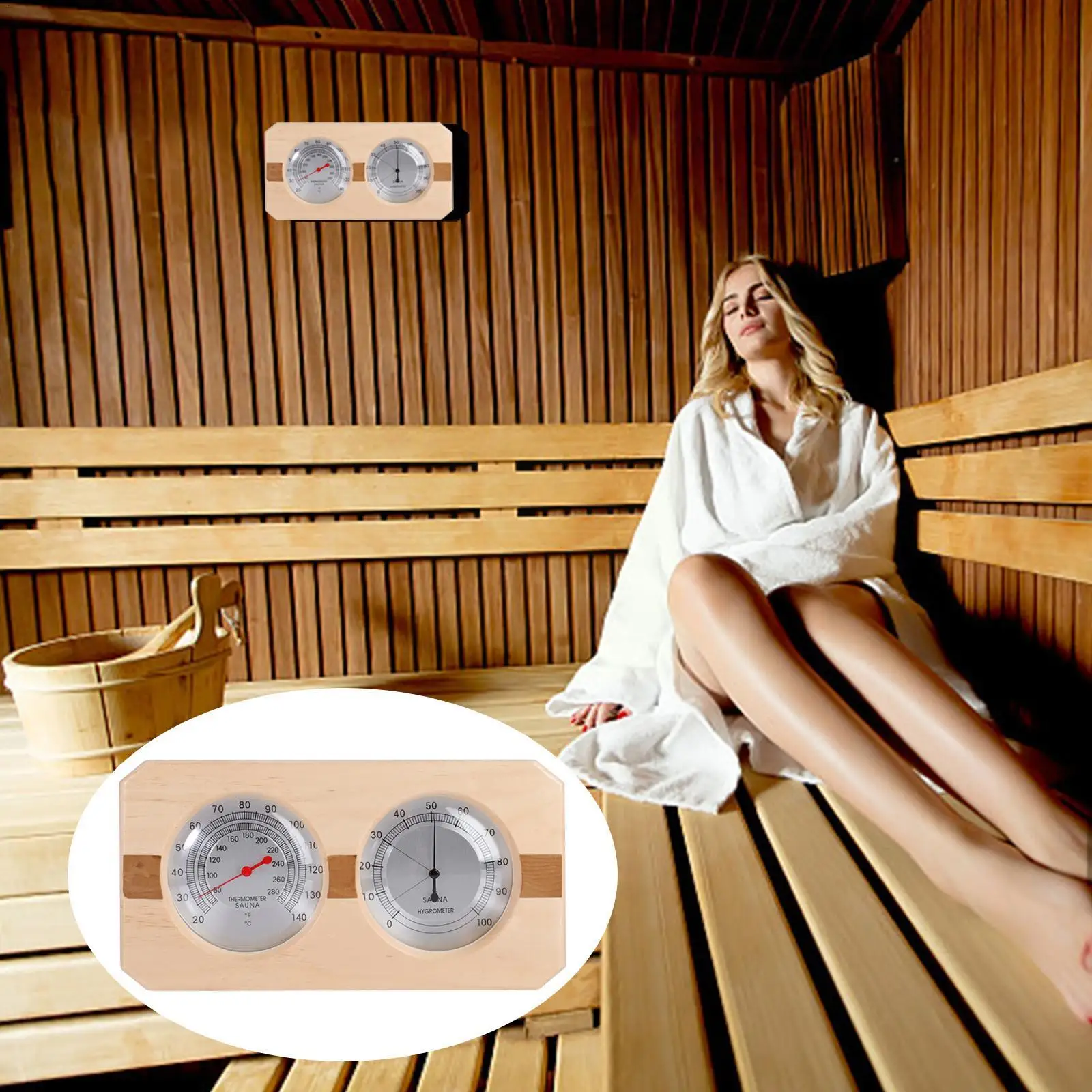 2 In 1 Sauna Room Wooden Thermometer Hygrometer Steam Temperature Humidity Special Temperature And Humidity Meter For Bathr B1f0
2 In 1 Sauna Room Wooden Thermometer Hygrometer Steam Temperature Humidity Special Temperature And Humidity Meter For Bathr B1f0
