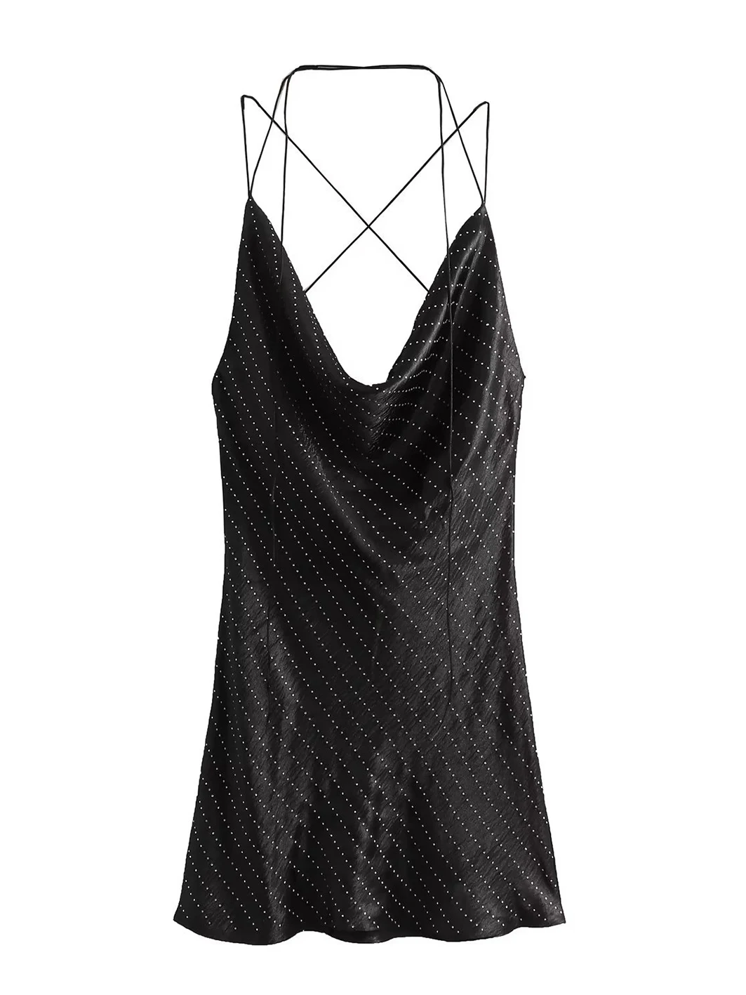 2024 Rhinestone Slip Satin Mini Dress Woman Sexy Backless Pile Collar Short Dresses For Women Fashion New Evening Party Vestidos
2024 Rhinestone Slip Satin Mini Dress Woman Sexy Backless Pile Collar Short Dresses For Women Fashion New Evening Party Vestidos