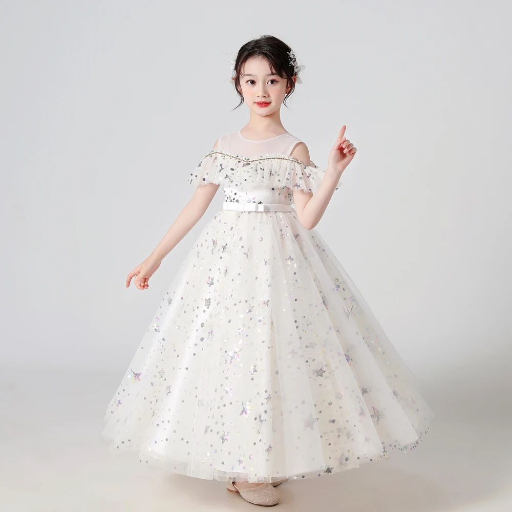 Ceremony Bridesmaid Dresses Elegant Kids Dress For Girls Wedding Birthday Dress Sequin Flower Formal Children Party Clothing
Ceremony Bridesmaid Dresses Elegant Kids Dress For Girls Wedding Birthday Dress Sequin Flower Formal Children Party Clothing