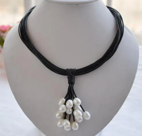 Уникальный дизайн, AA, 15 рядов, 17 дюймов, 13 мм, Искусственная черная кожа, Изящные Ювелирные изделия, очаровательный подарок для женщин
Уникальный дизайн, AA, 15 рядов, 17 дюймов, 13 мм, Искусственная черная кожа, Изящные Ювелирные изделия, очаровательный подарок для женщин