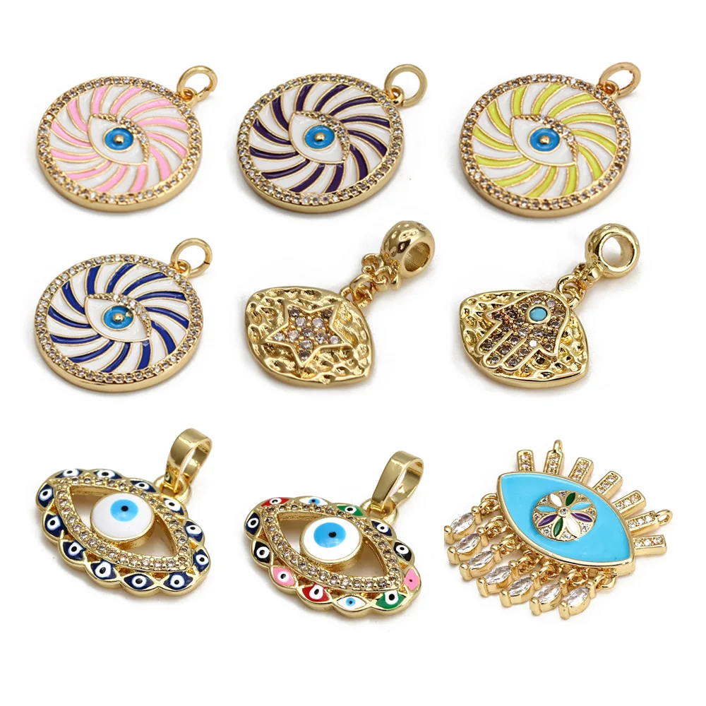 Gold Color Plated Diy Accessories Oblate Pendant Turkey Evil Eye Charm for Jewelry Making Fashion Necklace Bracelet Findings
Gold Color Plated Diy Accessories Oblate Pendant Turkey Evil Eye Charm for Jewelry Making Fashion Necklace Bracelet Findings