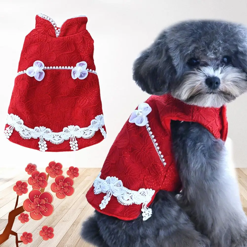 Pet Tang Suit Lovely Stand Collar Button Design Festive Kitten Puppy Skirt for Home Cat Vest Puppy Skirt
Pet Tang Suit Lovely Stand Collar Button Design Festive Kitten Puppy Skirt for Home Cat Vest Puppy Skirt