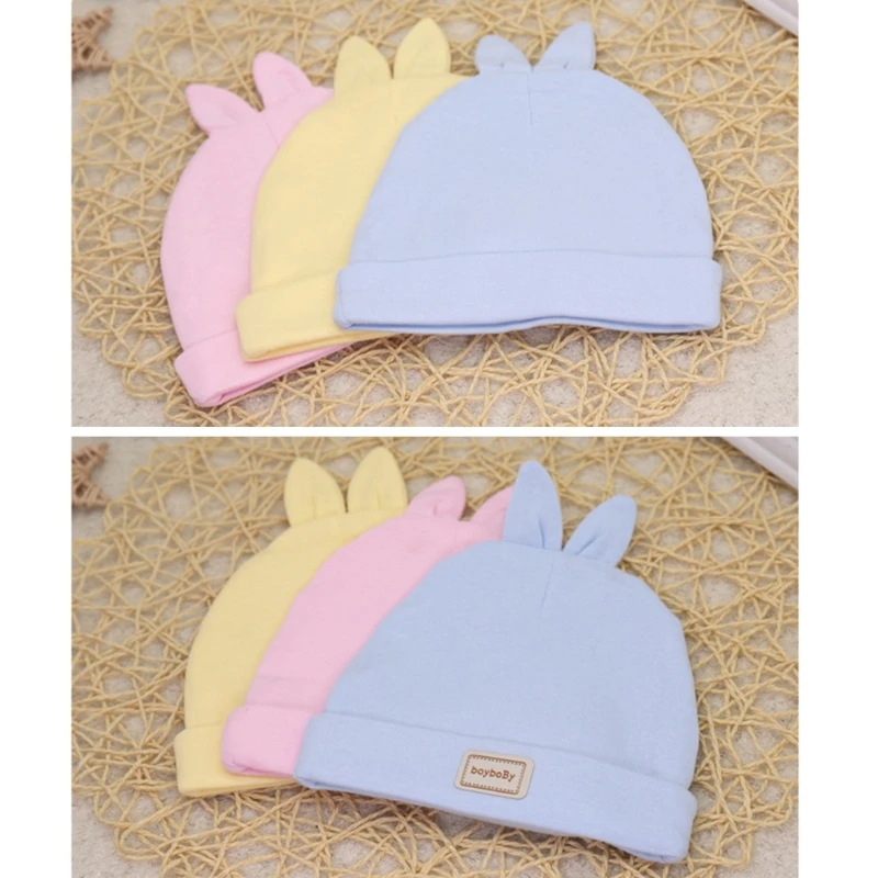 0-6 Months Baby Cute Bear Ears Hat Soft Cotton Beanie Headwear Infant Solid Color Bonnet Hospital Hat Gifts
0-6 Months Baby Cute Bear Ears Hat Soft Cotton Beanie Headwear Infant Solid Color Bonnet Hospital Hat Gifts