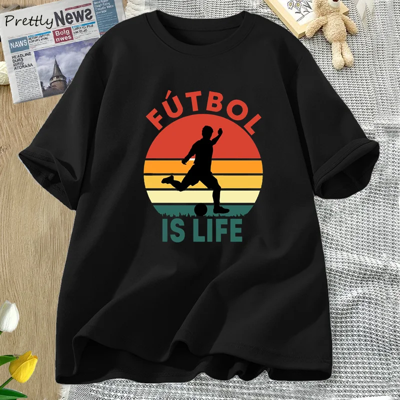 Ted Lasso Futbol Is Life T-shirts Women Cotton Short Sleeve Soccer Club Player T Shirt Ladies Clothes Woman T-shirts Oversize 
Ted Lasso Futbol Is Life T-shirts Women Cotton Short Sleeve Soccer Club Player T Shirt Ladies Clothes Woman T-shirts Oversize