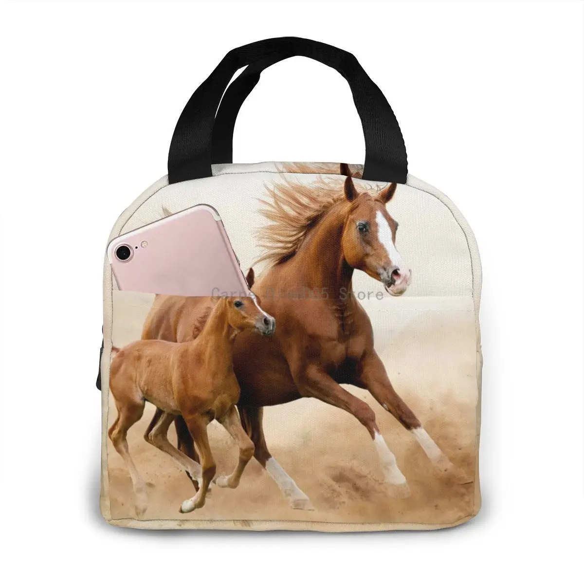 Insulated Lunch Bag Thermal Baby Horse And His Mom Tote Bags Cooler Picnic Food Lunch Box Bag For Kids Women Girls Men Children
Insulated Lunch Bag Thermal Baby Horse And His Mom Tote Bags Cooler Picnic Food Lunch Box Bag For Kids Women Girls Men Children