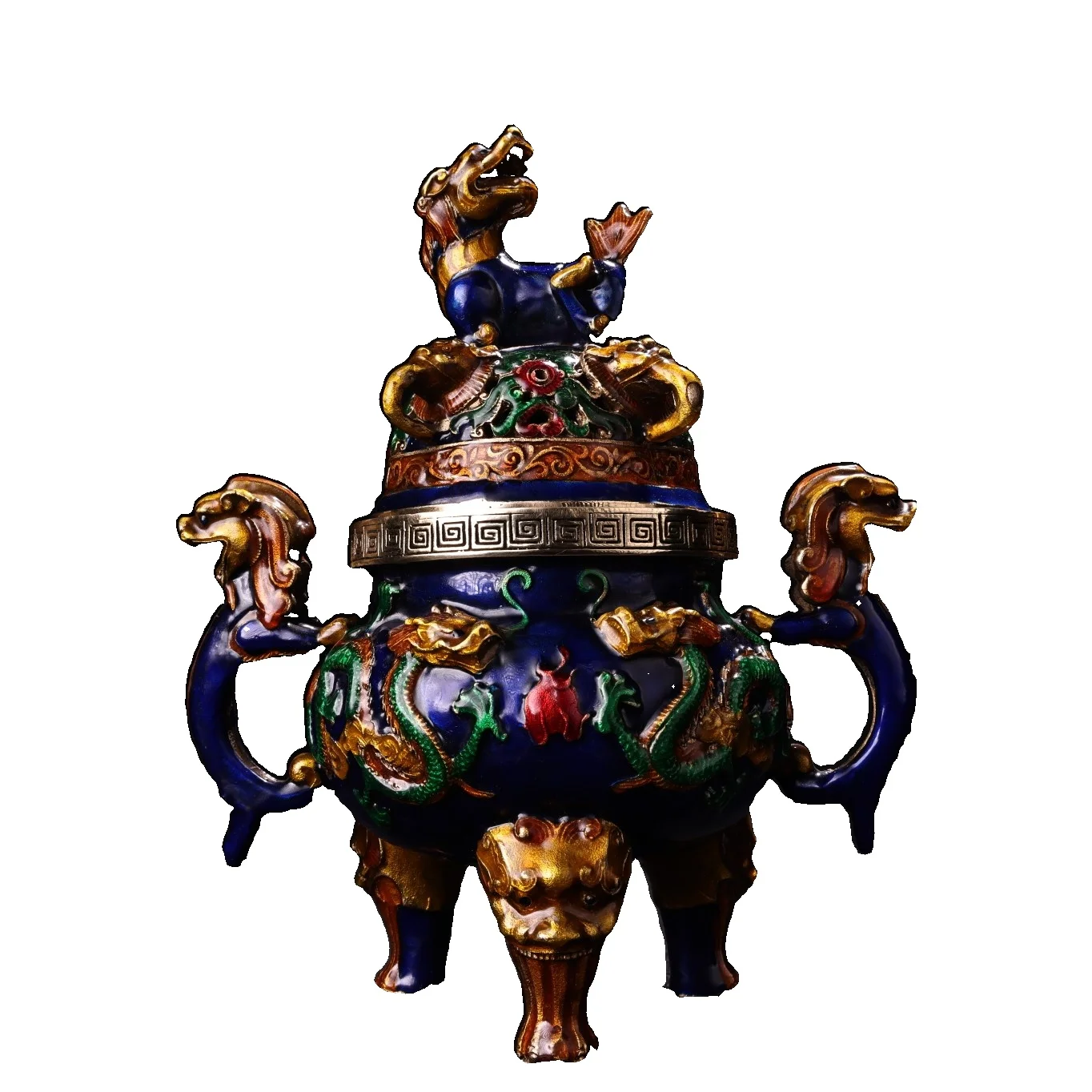 LAOJUNLU Old Collection Of Pure Copper And Inlaid Cloisonné Enamel Incense Burners Style 322 Chinese Traditional Style
LAOJUNLU Old Collection Of Pure Copper And Inlaid Cloisonné Enamel Incense Burners Style 322 Chinese Traditional Style
