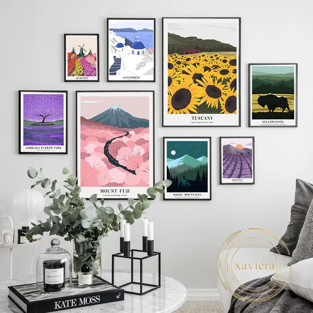 Nordic Travel City Landscape Poster Modern Wall Art Canvas Painting Natural Scenery Flower Field Picture for Living Room Decor
Nordic Travel City Landscape Poster Modern Wall Art Canvas Painting Natural Scenery Flower Field Picture for Living Room Decor