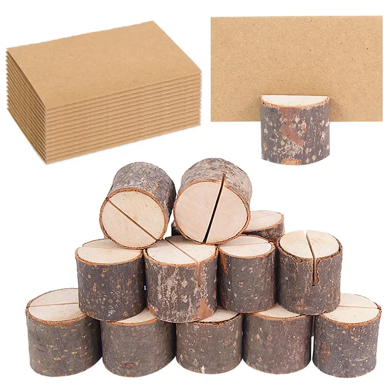 10pcs Rustic Wedding Decoration Natural Wooden Place Card Holders Stand Card Photo Clip Holder Party Table Number Name Sign
10pcs Rustic Wedding Decoration Natural Wooden Place Card Holders Stand Card Photo Clip Holder Party Table Number Name Sign