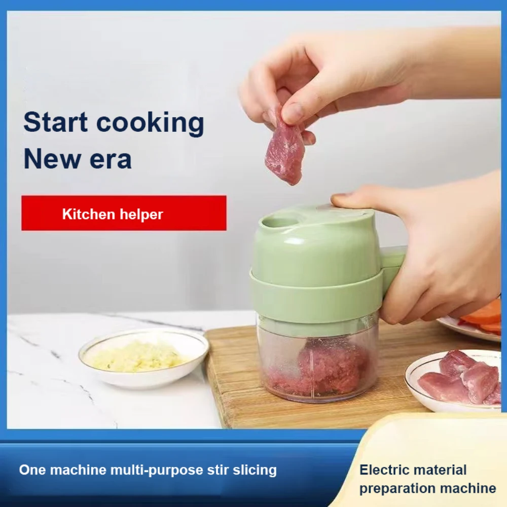 For Garlic Pepper Chili Onion Celery Ginger Meat With Brush 4 In 1 Mini Food Chopper Wireless Vegetable Cutter Set Convenient
For Garlic Pepper Chili Onion Celery Ginger Meat With Brush 4 In 1 Mini Food Chopper Wireless Vegetable Cutter Set Convenient