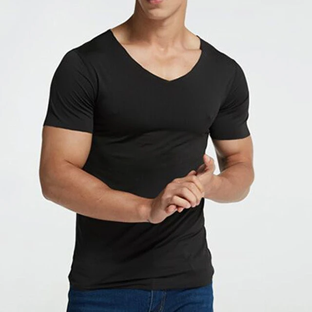 Men's Summer Short Sleeve T-Shirt Quick Dry Breathable Ice Silk Seamless T-Shirt Solid Casual Stretch T-Shirt
Men's Summer Short Sleeve T-Shirt Quick Dry Breathable Ice Silk Seamless T-Shirt Solid Casual Stretch T-Shirt