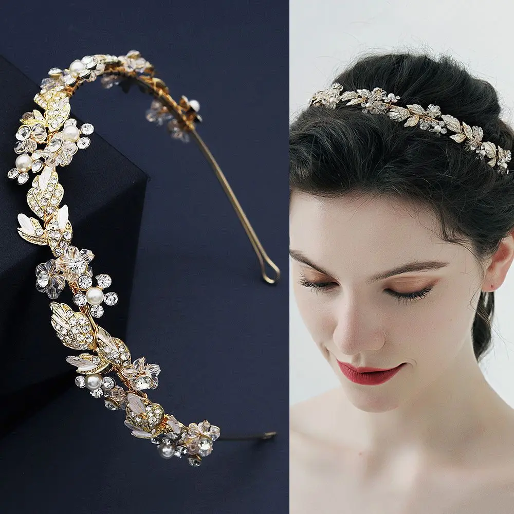Hair Accessories Jewelry Wedding Headpiece Rhinestone Tiara Crystal Headbands Leaf Tiara Crystal Bridal Crown
Hair Accessories Jewelry Wedding Headpiece Rhinestone Tiara Crystal Headbands Leaf Tiara Crystal Bridal Crown