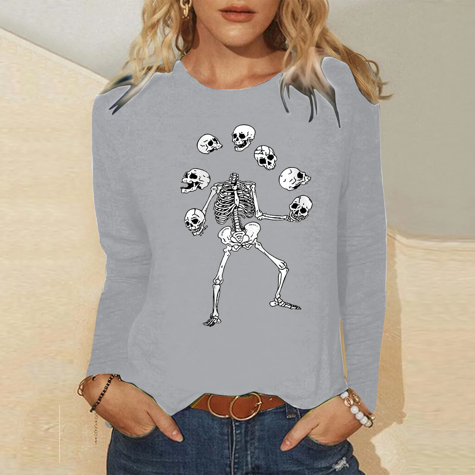 Women Casual Printing Daily Shirts Round Neck Long Sleeve T Shirt Cute Teen Girl Dressy Leopard Blouses Womens Mock Neck Shirt
Women Casual Printing Daily Shirts Round Neck Long Sleeve T Shirt Cute Teen Girl Dressy Leopard Blouses Womens Mock Neck Shirt