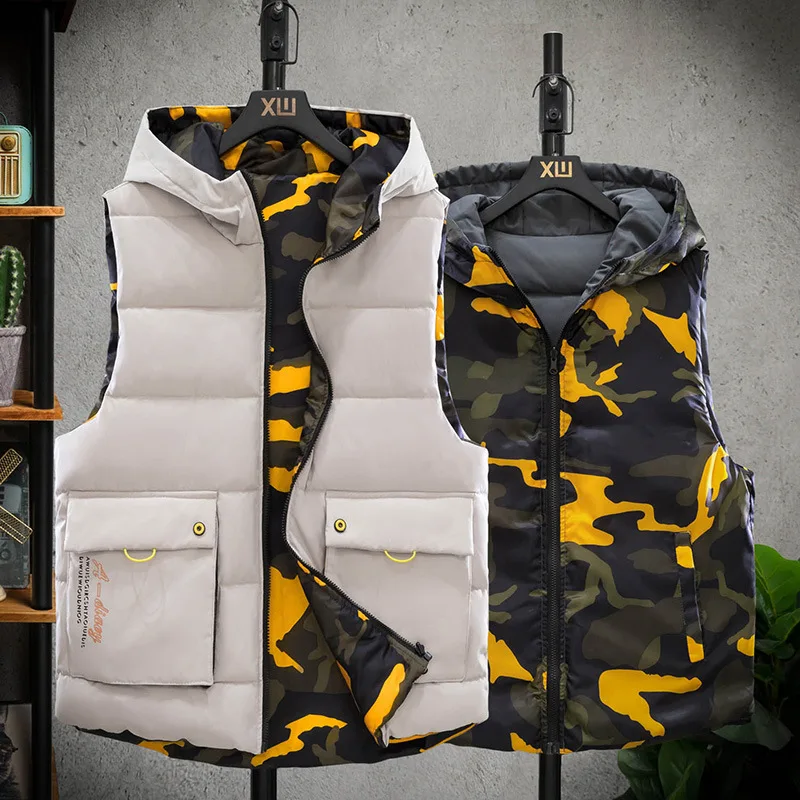 2022 Men's Winter New Double-Sided Vest Fashion Slim Fit Warm Youth down Cotton-Padded Vest
2022 Men's Winter New Double-Sided Vest Fashion Slim Fit Warm Youth down Cotton-Padded Vest