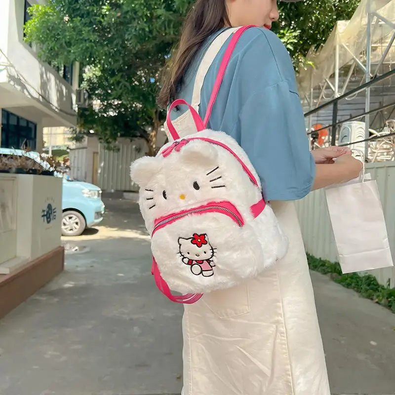 Плюшевая сумка-рюкзак Hello Kitty Kuromi, милый школьный ранец для девочек с героями мультфильмов, сумка для хранения, подарок
Плюшевая сумка-рюкзак Hello Kitty Kuromi, милый школьный ранец для девочек с героями мультфильмов, сумка для хранения, подарок