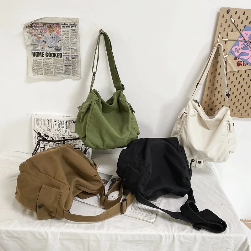 Canvas Shoulder Bag Men's And Women's 2022 New Crossbody Bag Street Hip-hop Tote Messenger Bags Unisex Multifunction Phone Pack
Canvas Shoulder Bag Men's And Women's 2022 New Crossbody Bag Street Hip-hop Tote Messenger Bags Unisex Multifunction Phone Pack