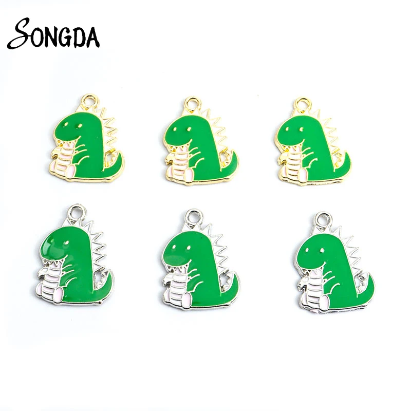 10Pcs/lot Enamel Dinosaur Charms for Cute Pendant Necklace Keychains Earrings DIY Jewelry Makings Handmade Findings Accessories
10Pcs/lot Enamel Dinosaur Charms for Cute Pendant Necklace Keychains Earrings DIY Jewelry Makings Handmade Findings Accessories