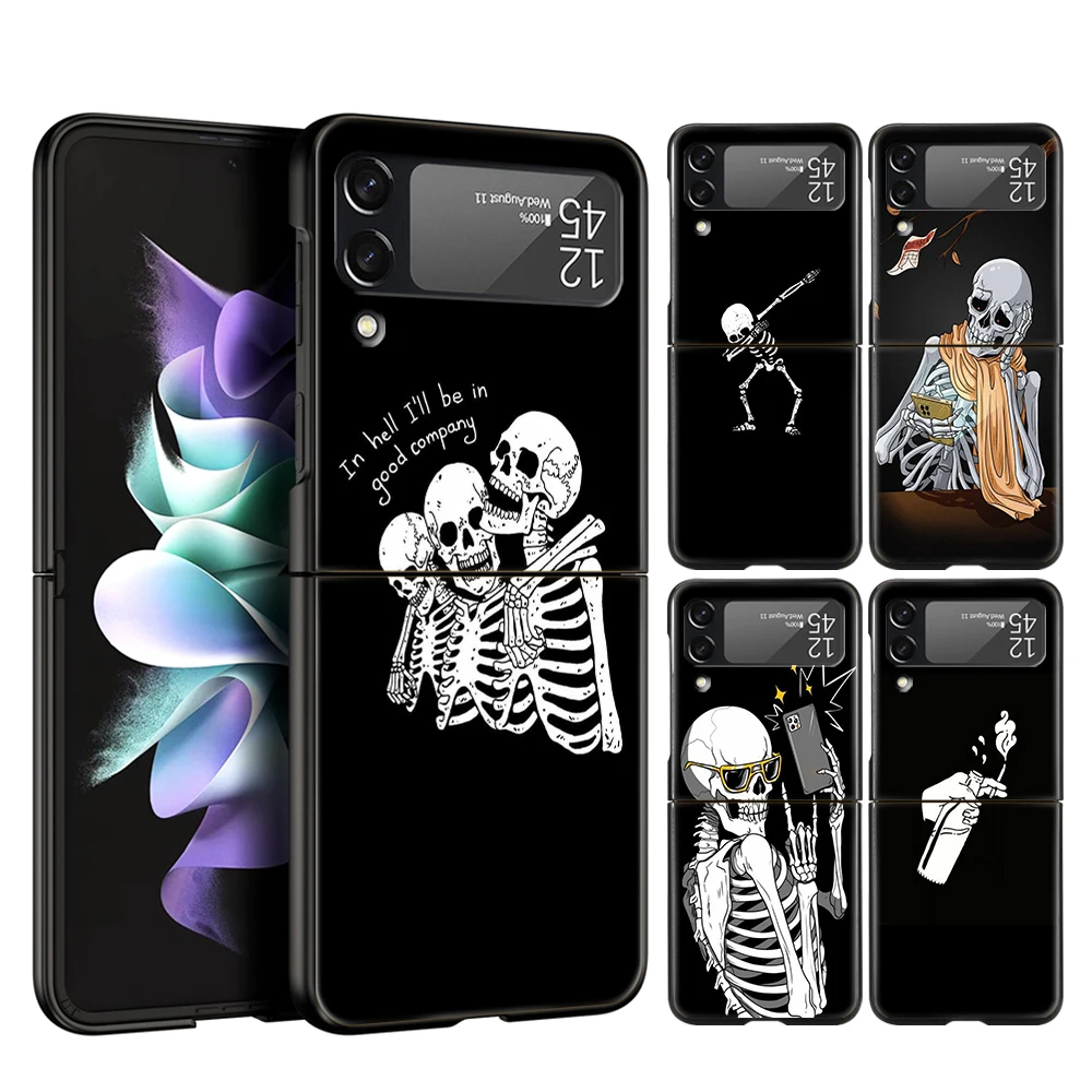 Cute Skull Hard PC Phone Case For Samsung Galaxy Z Flip 4 Black Cover For Galaxy Z Flip 3 Foldable Shockproof Case Coque Capas
Cute Skull Hard PC Phone Case For Samsung Galaxy Z Flip 4 Black Cover For Galaxy Z Flip 3 Foldable Shockproof Case Coque Capas
