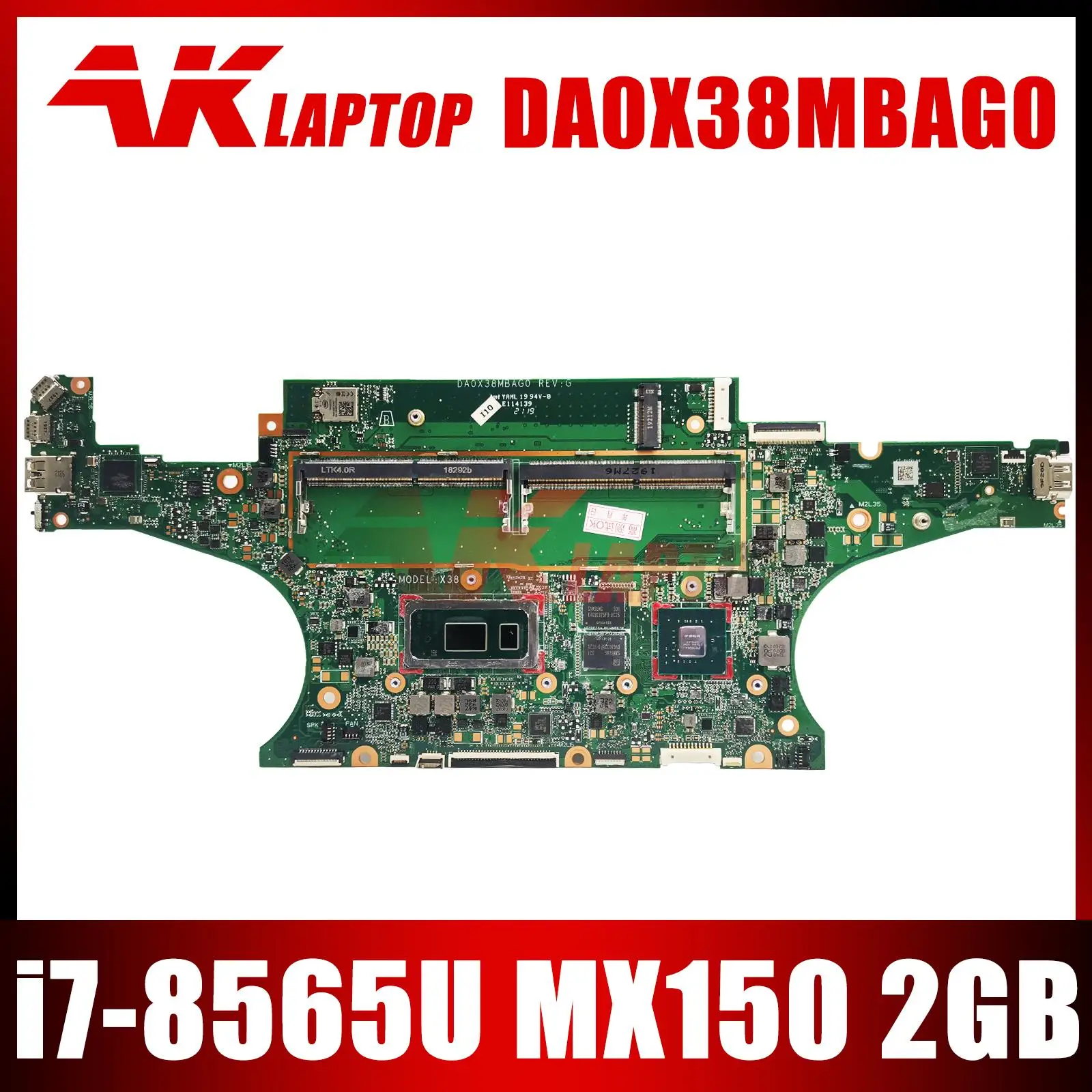 L38128-601 DA0X38MBAG0 Mainboard For HP Spectre X360 15-DF Laptop Motherboard With MX150 2GB i7-8565U Full Tested
L38128-601 DA0X38MBAG0 Mainboard For HP Spectre X360 15-DF Laptop Motherboard With MX150 2GB i7-8565U Full Tested