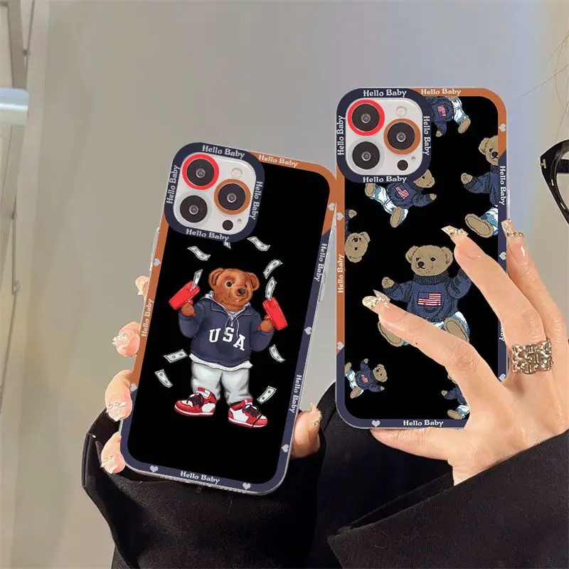 Funny Fashion Sports Bear Phone Case for iPhone 11 12 13 Mini Pro Max 14 Pro Max Case shell 
Funny Fashion Sports Bear Phone Case for iPhone 11 12 13 Mini Pro Max 14 Pro Max Case shell