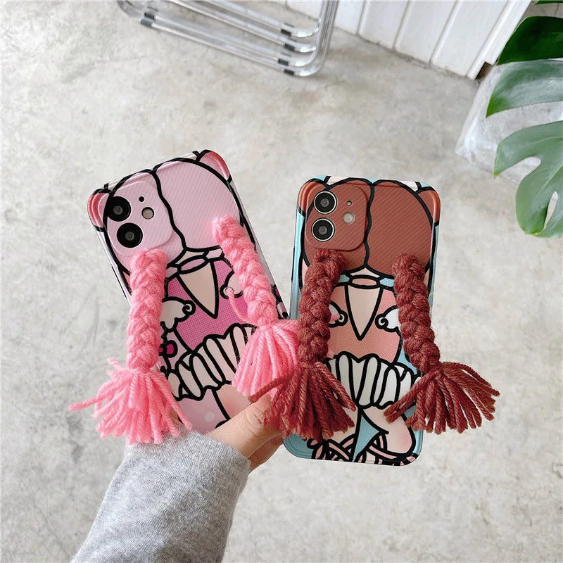 Cute Pigtail Girl Phone Case For iPhone 12 Pro Max XS X XR Cartoon Shock proof Anti-fall Case For iPhone 11 Pro Max 7 8 Plus
Cute Pigtail Girl Phone Case For iPhone 12 Pro Max XS X XR Cartoon Shock proof Anti-fall Case For iPhone 11 Pro Max 7 8 Plus