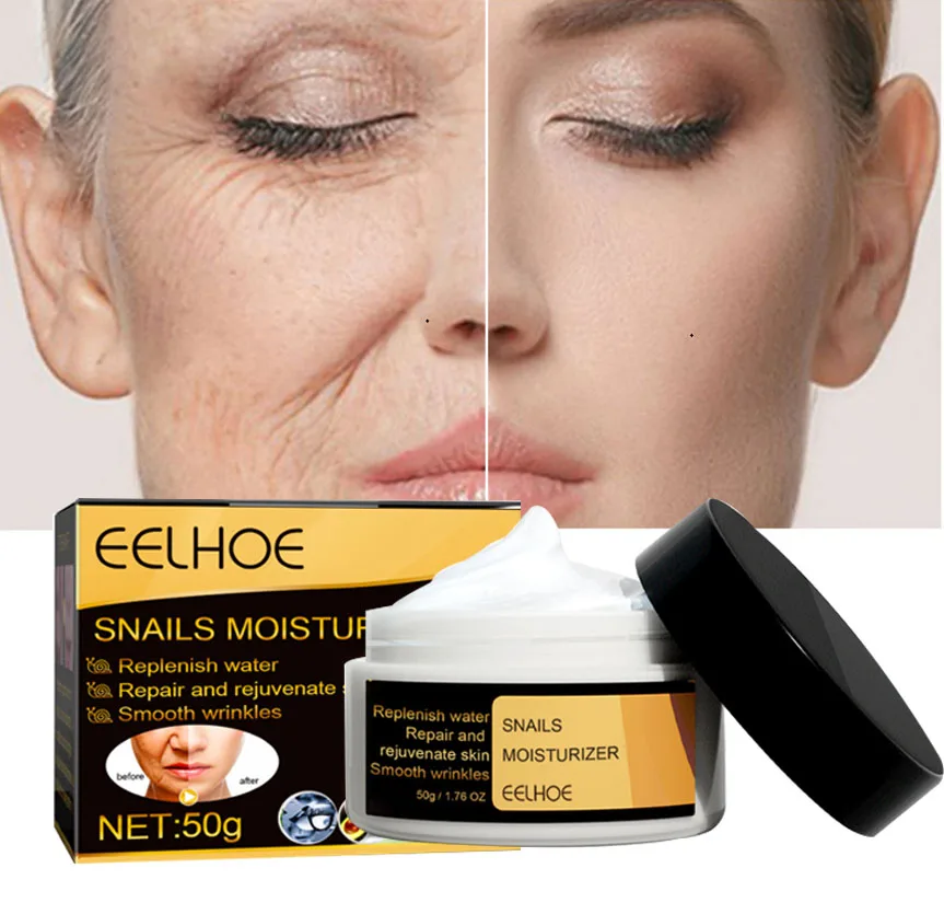 

Snail Remove Wrinkles Face Cream Lifting Firming Fade Fine Lines Anti-Aging Moisturizing Nourishing Brighten Skin Care