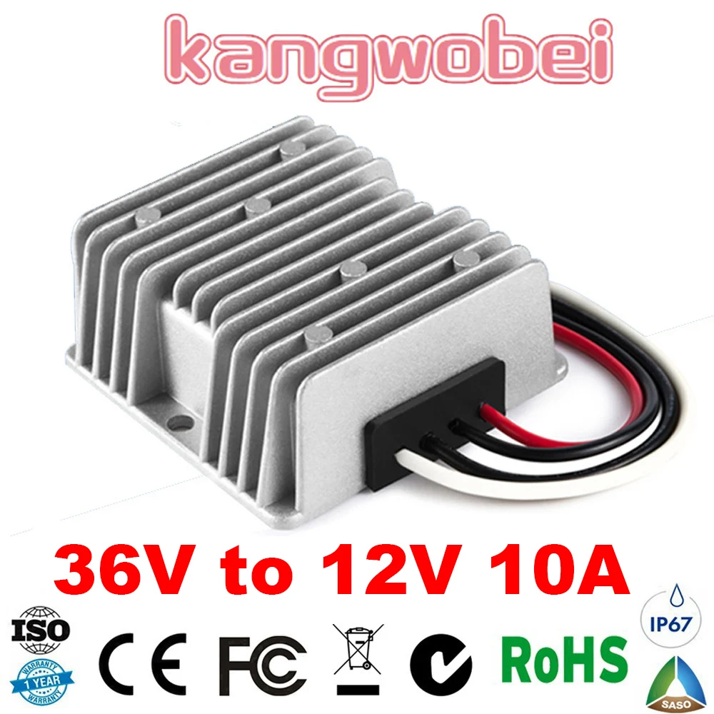 36VDC to 12VDC 10 AMP DC DC Step Down Converter Buck Regulator 36V TO 12V 10A 120W Golf Cart Voltage Reducer CE Certificated
36VDC to 12VDC 10 AMP DC DC Step Down Converter Buck Regulator 36V TO 12V 10A 120W Golf Cart Voltage Reducer CE Certificated