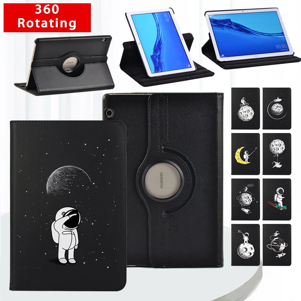360 Rotating Tablet Case for Huawei MediaPad T3 10 9.6"/T5 10 10.1" Durable Astronaut Pattern Leather Stand Cover + Free Stylus
360 Rotating Tablet Case for Huawei MediaPad T3 10 9.6"/T5 10 10.1" Durable Astronaut Pattern Leather Stand Cover + Free Stylus