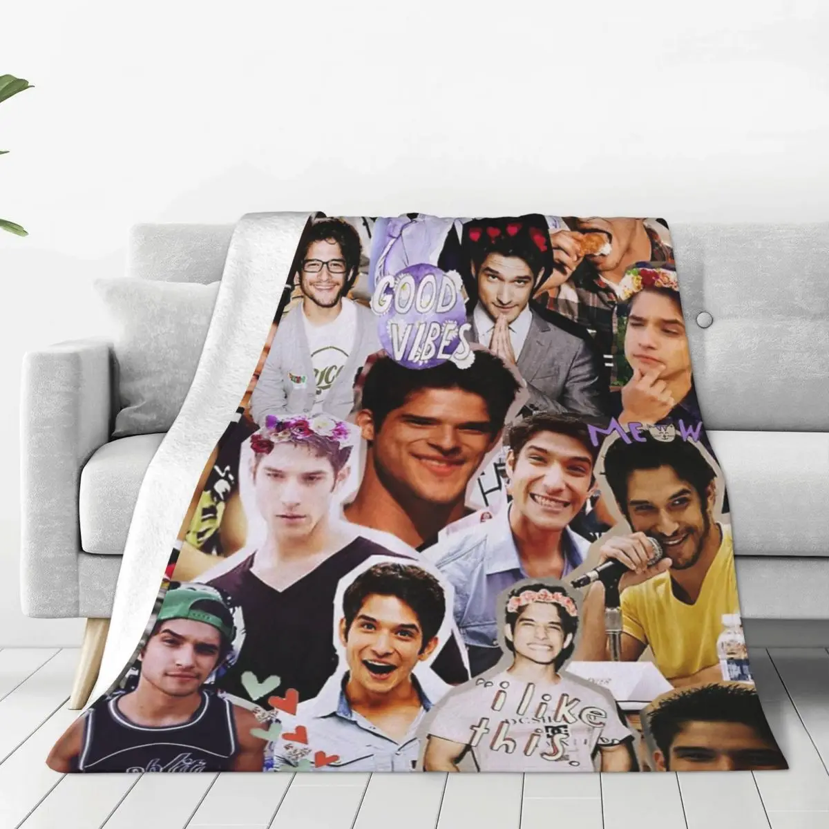 

Tyler Posey Collage Bed Blanket Flannel Blanket Flannel Blanket Air conditioning blanket